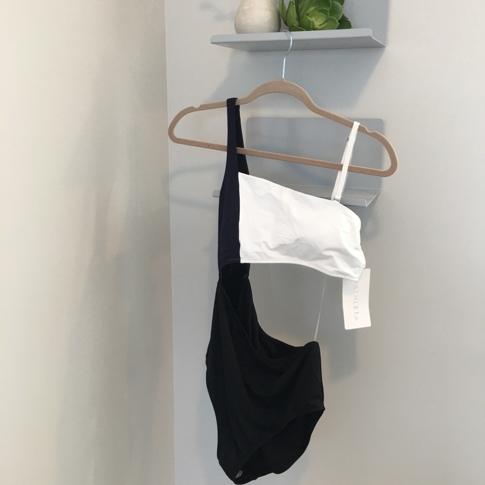 Athleta Mod Block Cutout One Piece Swimsuit medium